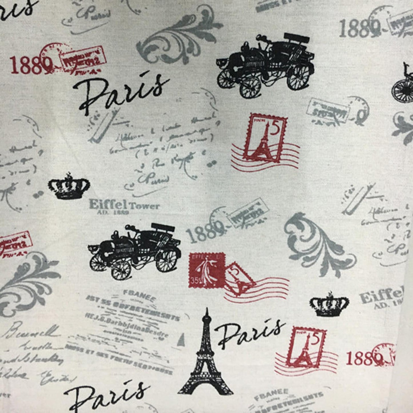 Vaessen Creative • Stoff bedruckte Baumwolle 50x70cm Paris 1889