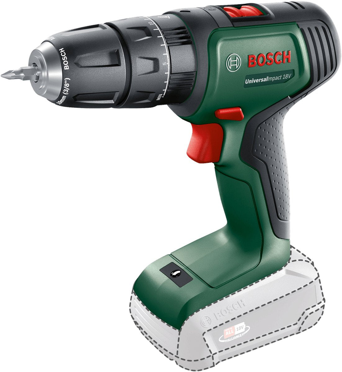 Bosch Universalimpact 18 Schlagbohrschrauber – ohne 18 V Akku und Ladegerät