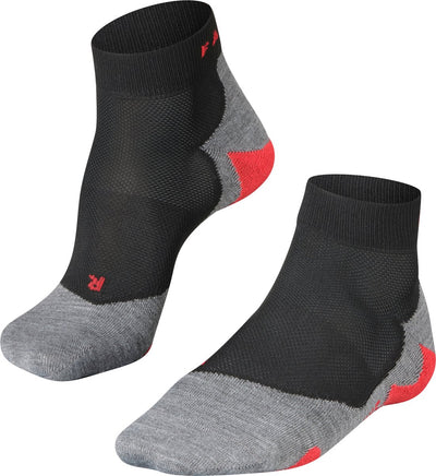 Falke ru5 kurze Anti-Blasen-Funktionsmaterial-Laufsocken Herren Schwarz - Größe 44-45