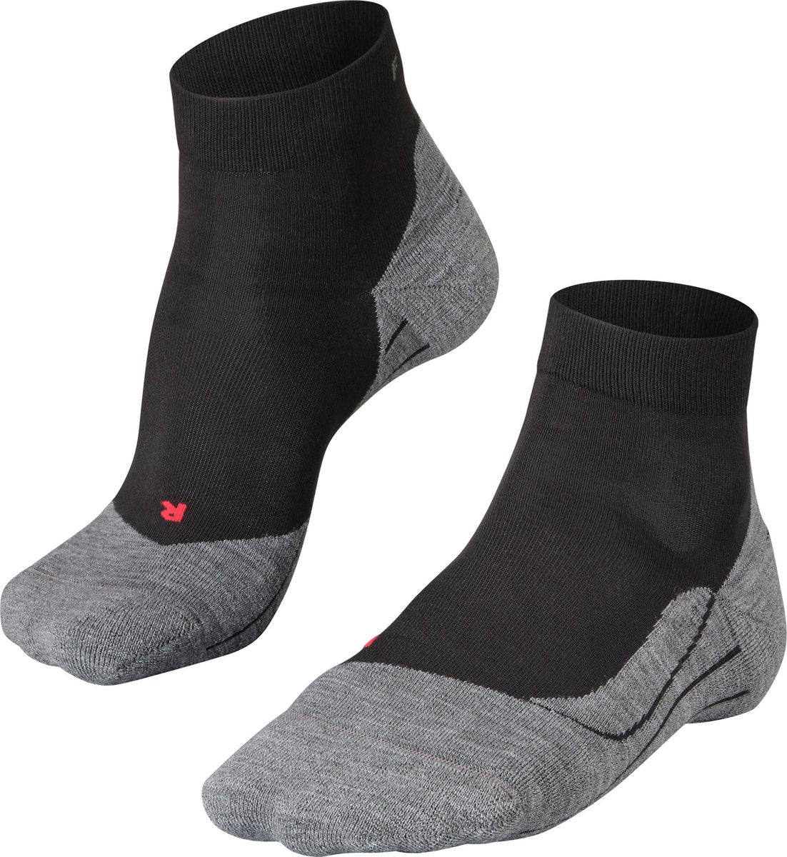 Falke ru4 kurze Anti-Blasen-Baumwoll-Funktionsmaterial-Laufsocken Damen Schwarz – Größe 37-38
