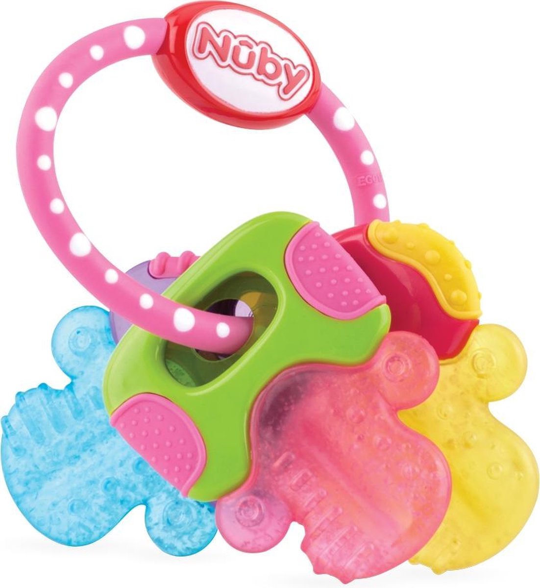 Nûby - Icybite Cool Biting Keys - Pink - 3m+