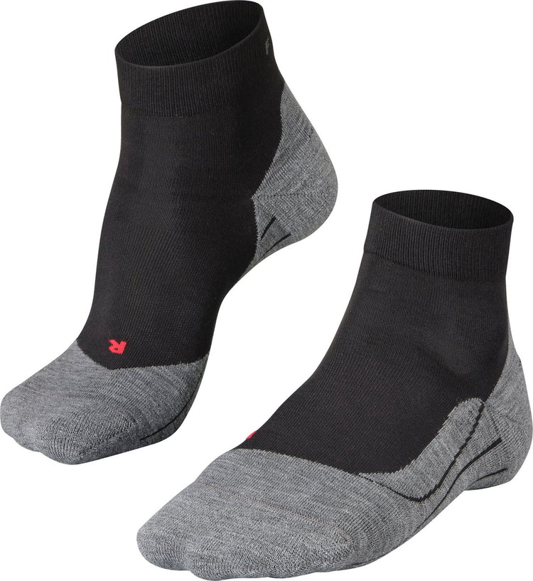 Falke ru4 kurze Anti-Blasen-Baumwoll-Funktionsmaterial-Laufsocken Herren Schwarz - Größe 46-48