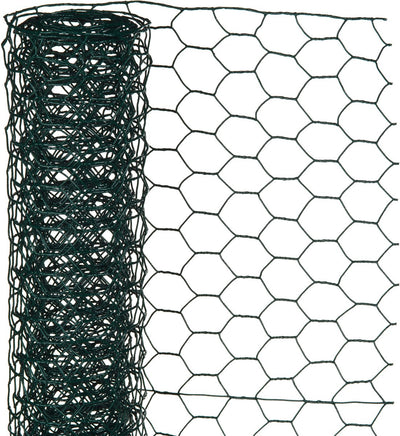 Natur – verzinktes Stahlgeflecht – 10 x 0,5 m – grün – 13 mm Maschenweite