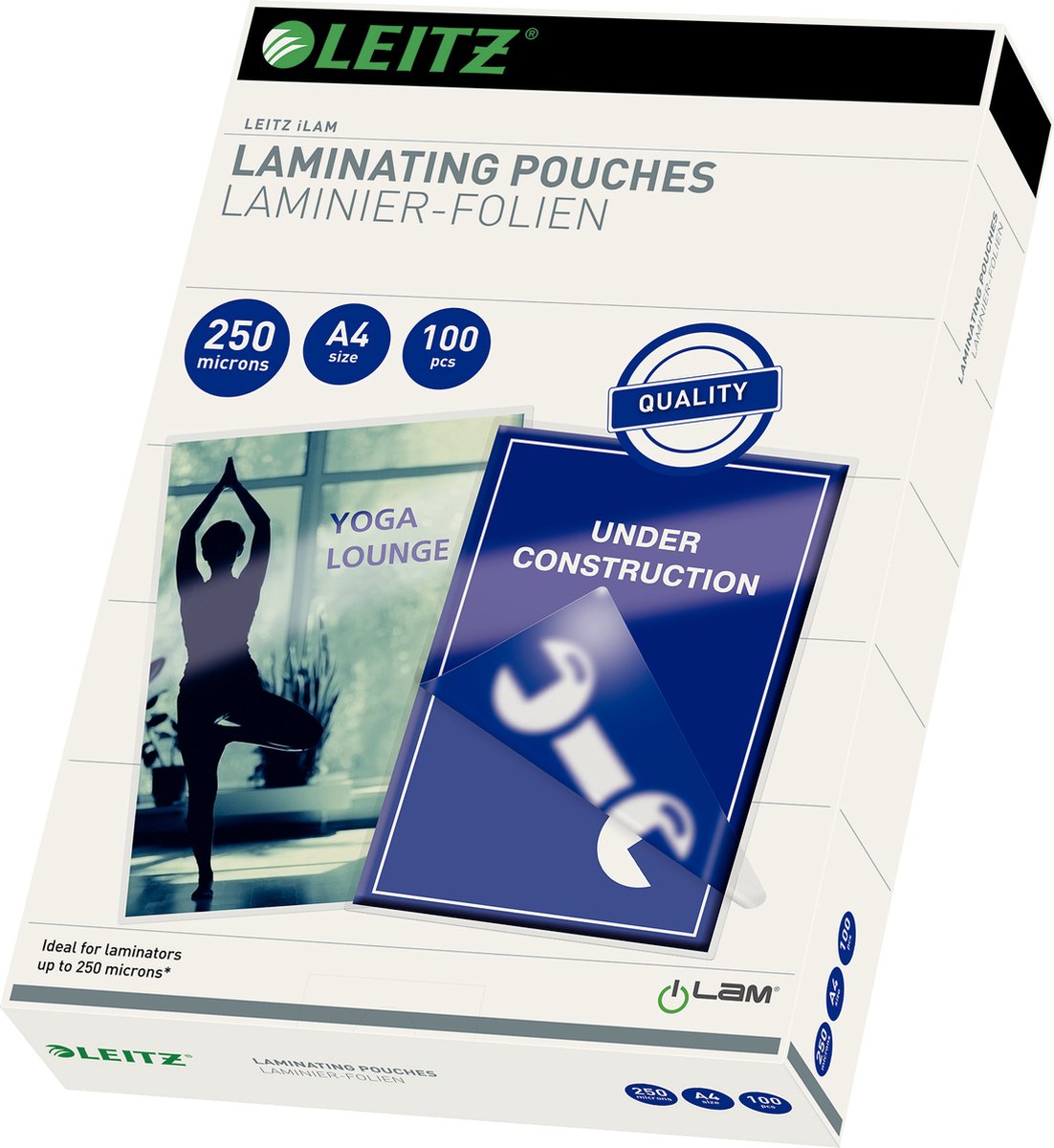 Leitz ilam – Laminierfolien – A4 – 250 Mikron – 100 Stück