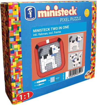 Ministeck Mosaik Hund – Kreativset in kleiner Box.