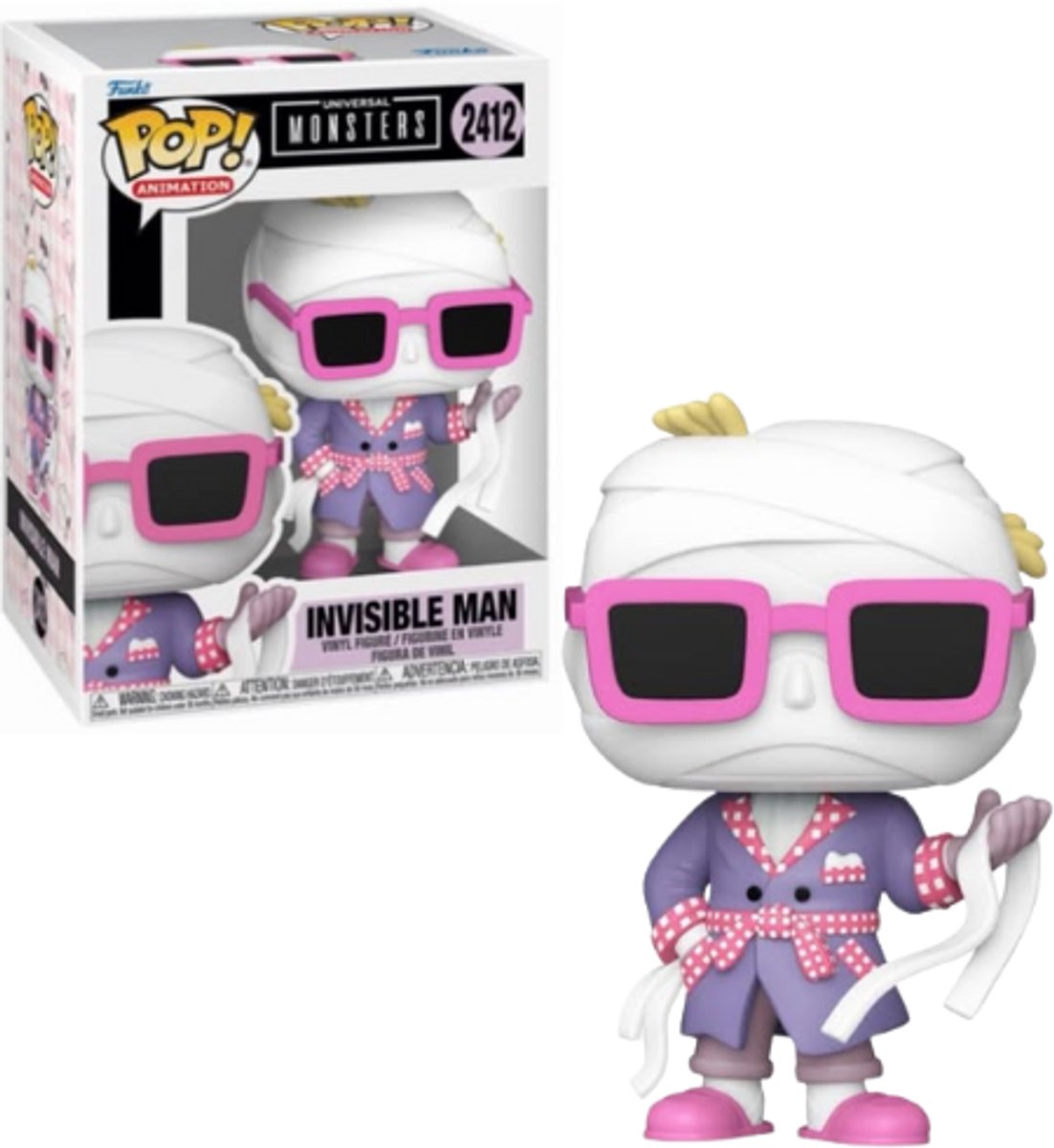 Funko-Pop! Animation: Universelle Monster – Unsichtbarer Mann #2412