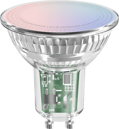 Calex Smart Outdoor Smart LED-Lampe – GU10 – Smart Bluetooth Mesh-Glühbirne – RGB und warmweißes Licht – 4,9 W