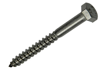 Mack 1020010 - Holzgewindebolzen Edelstahl 10 Stück 6 x 60 mm | 5 Stück
