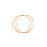 Vaessen creative • Metallringe Set ø20cm 3mm Gold 4x - afbeelding 1