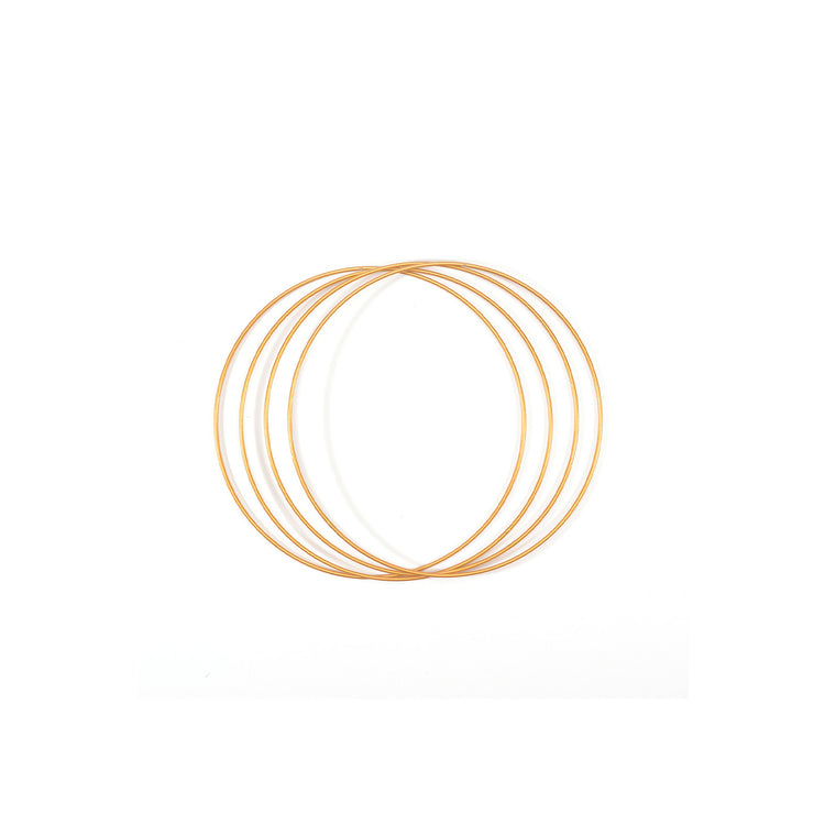 Vaessen creative • Metallringe Set ø20cm 3mm Gold 4x