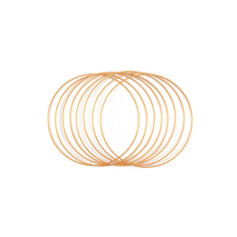 Vaessen creative • Metallringe Set ø20cm 3mm Gold 8x
