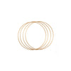 Vaessen creative • Metallringe Set ø20cm 3mm Antikgold 4x