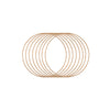 Vaessen creative • Metallringe Set ø20cm 3mm Antikgold 8x