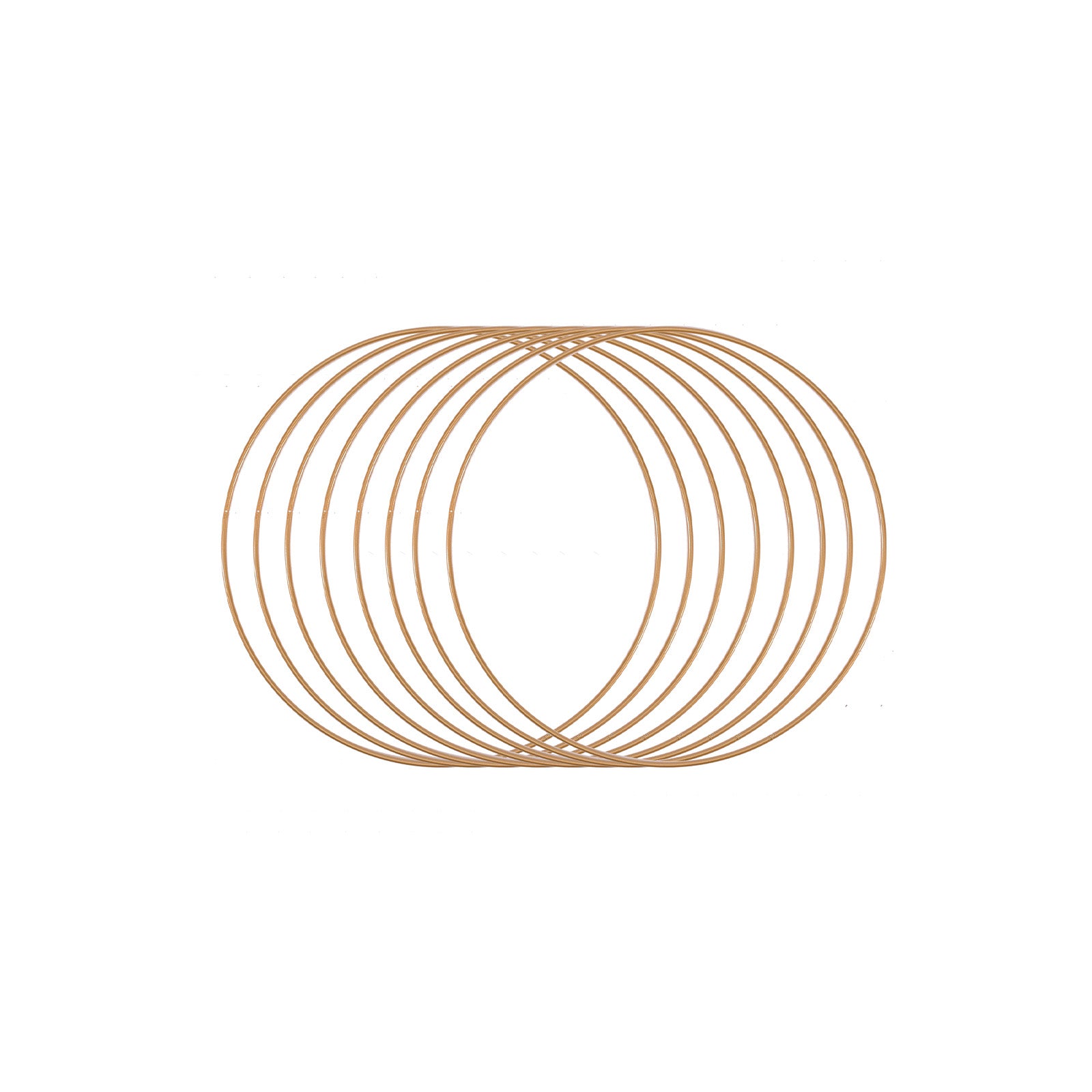 Vaessen creative • Metallringe Set ø20cm 3mm Antikgold 8x