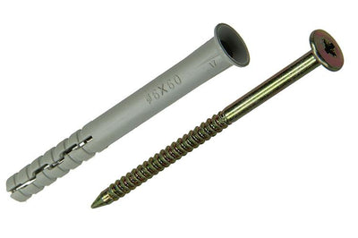 Mack 1018165 - Nylon-Nageldübel Polyamid 35 Stück 6 x 60 mm | 3 Stück