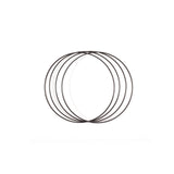 Vaessen creative • Metallringe Set ø20cm 3mm schwarz 4x - afbeelding 1