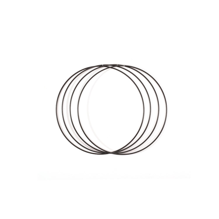 Vaessen creative • Metallringe Set ø20cm 3mm schwarz 4x