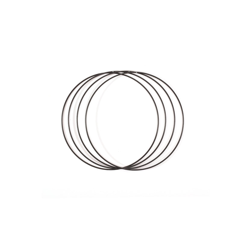 Vaessen creative • Metallringe Set ø20cm 3mm schwarz 4x