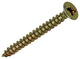 Mack 1020080 - Spanplattenschraube mit Kopf gelb mit 200 Stück 3,0 x 30 mm | 5 Stück