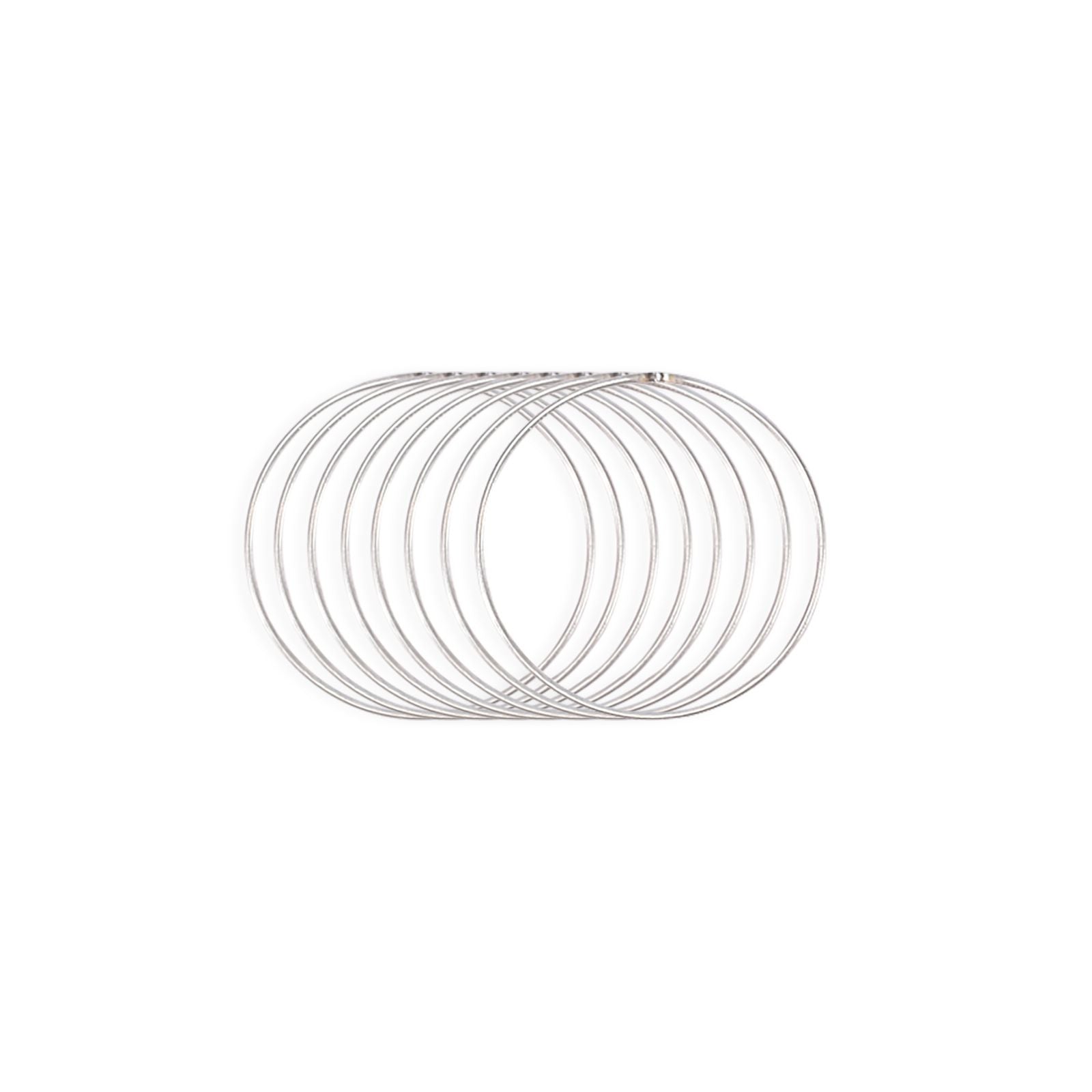 Vaessen creative • Metallringe Set ø10cm 3mm Silber 8x