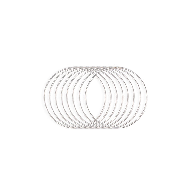 Vaessen creative • Metallringe Set ø10cm 3mm Silber 8x