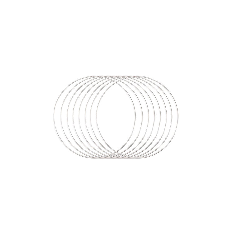 Vaessen creative • Metallringe Set ø15cm 3mm Silber 8x
