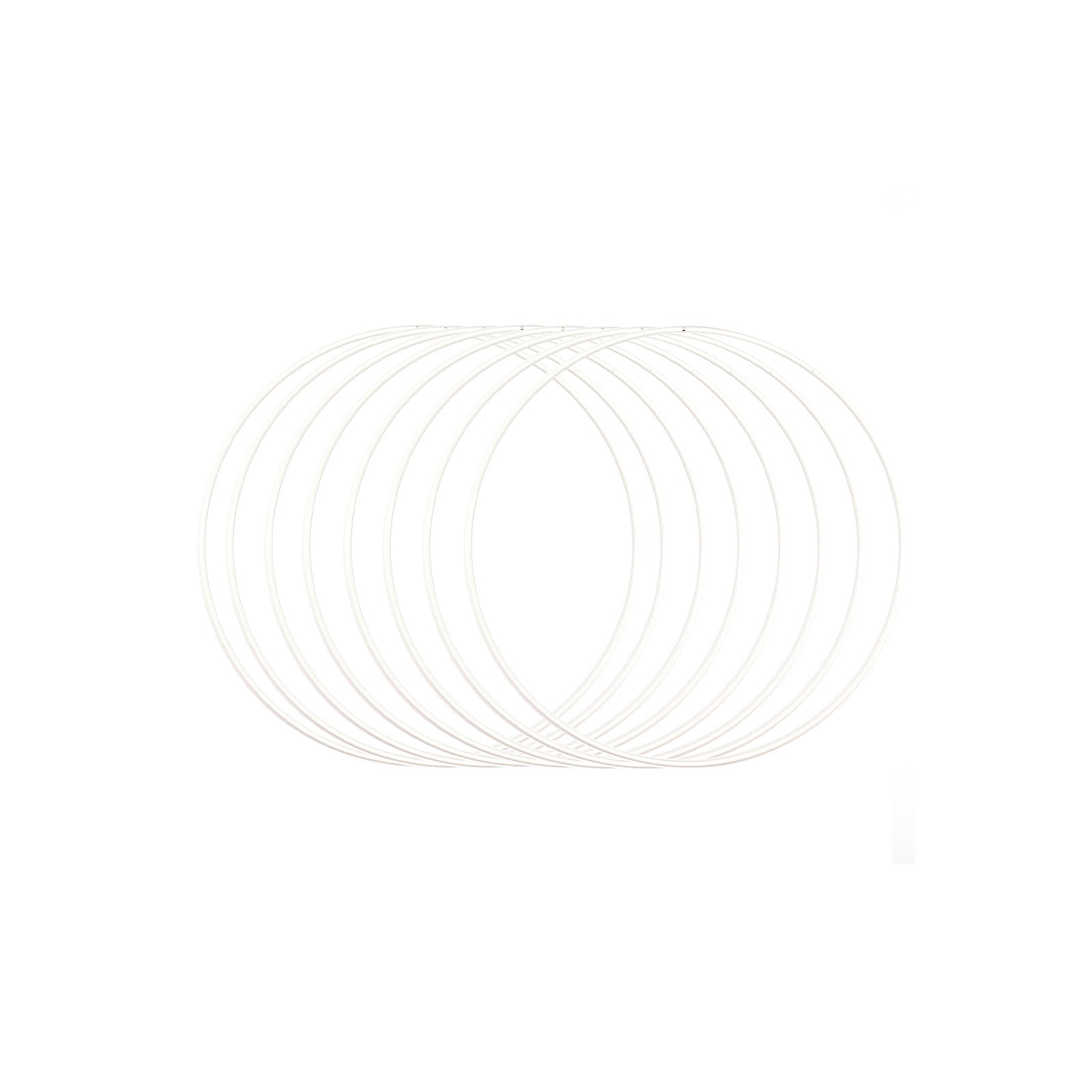Vaessen creative • Metallringe Set ø20cm 3mm weiß 8x