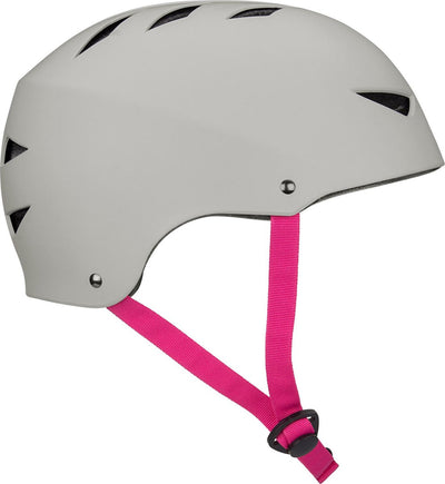 Nijdam Skatehelm - Pinky Swear - Grau Fuchsia - L