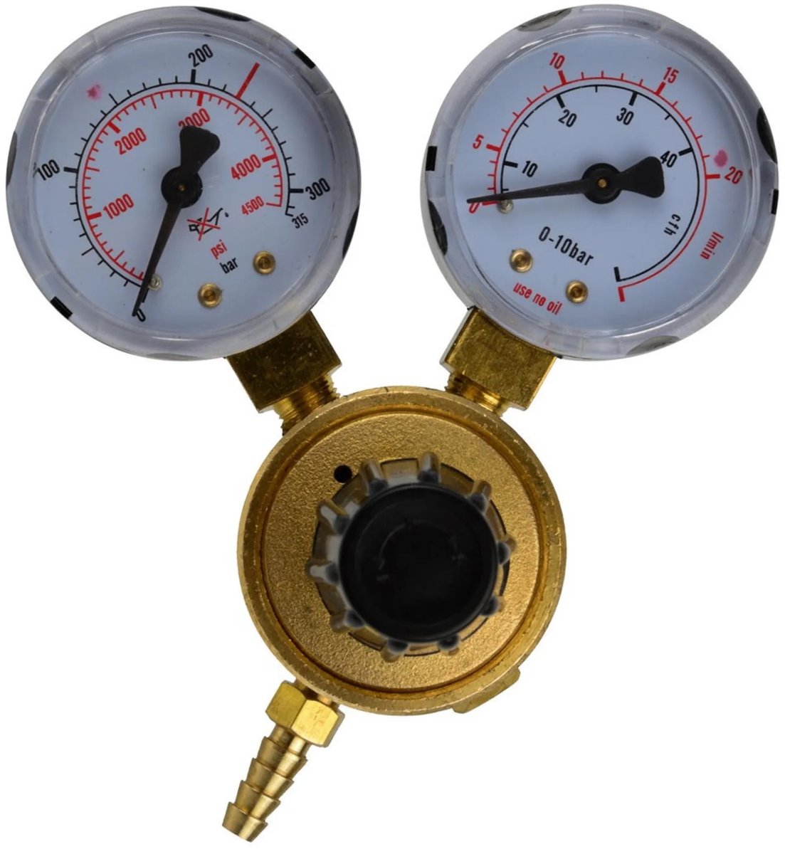 Geko Argon-Mischdruckregler – 2 Manometer – hohe Kapazität