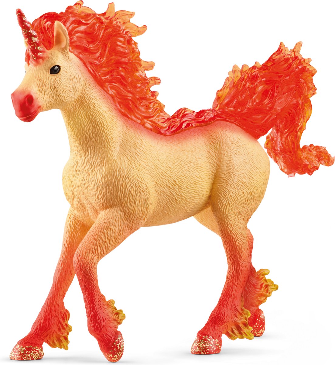 Schleich Bayala – Elementa Fire Einhorn Hengst – Einhornspielzeug – 70756