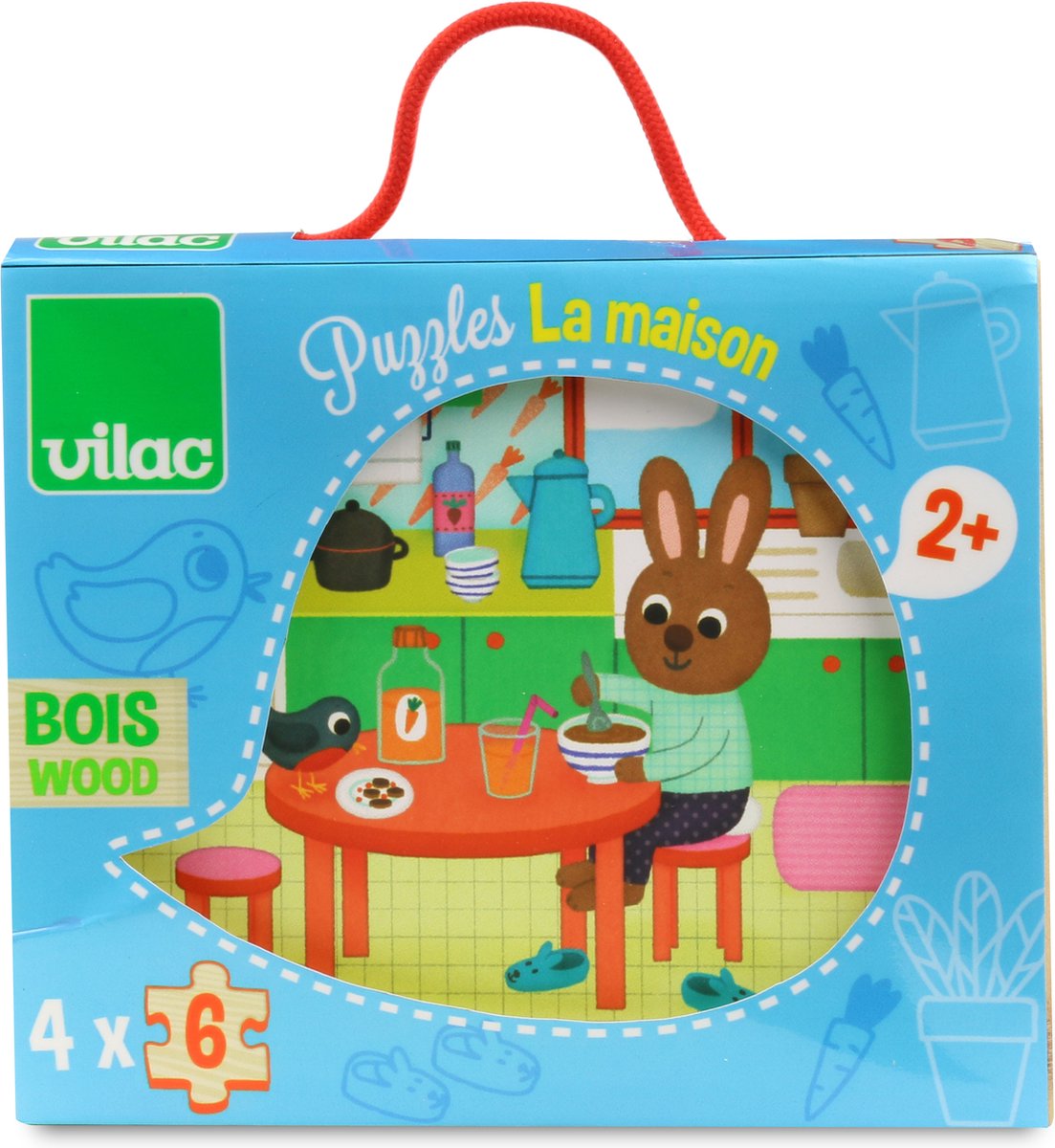 Vilac - Puzzle 24 Teile Tiere