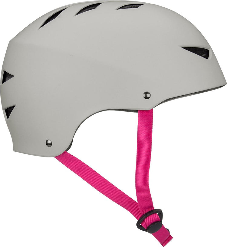 Nijdam Skatehelm - Pinky Swear - Grau Fuchsia - L