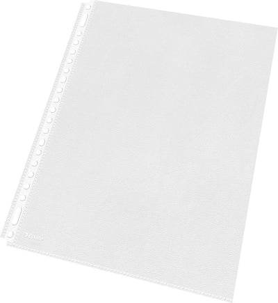 Esselte Ausstellungstasche A4 – 30 % Pre-Consumer-Recyclingmaterial – PP – 100 Stück – transparent
