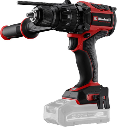 Einhell Profi-Akku-Schlagbohrschrauber TP-CD 18 120 li-i bl solo – Power X-Change – 18 V Li-Ion – mit Schlagfunktion – 2 Geschwindigkeiten – 120 Nm – bürstenloser Motor – exkl. Akku und Ladegerät