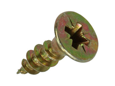 Mack 1020099 - Spanplattenschraube mit Kopf gelb mit 200 Stück 4,5 x 16 mm | 5 Stück