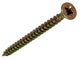 Mack 1020105 - Spanplattenschraube mit Kopf gelb mit 200 Stück 4,5 x 45 mm | 3 Stück
