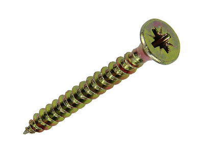 Mack 1020114 - Spanplattenschraube mit Kopf gelb mit 200 Stück 5,0 x 45 mm | 3 Stück