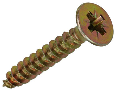 Mack 1020121 - Spanplattenschraube mit Kopf gelb mit 100 Stück 6,0 x 40 mm | 5 Stück