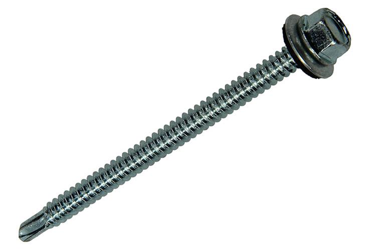 Mack 1020190 – selbstbohrende Schraube Sechskantkopf EPDM-vz 75 Stück 6,3 x 90 mm | 1 Stk