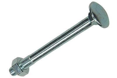Mack 1020203 – Holzschraube + Mutter verzinkt 18 stm6 x 100 mm | 5 Stück