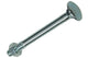 Mack 1020211 – Holzschraube + Mutter verzinkt 12 stm10 x 100 mm | 5 Stück