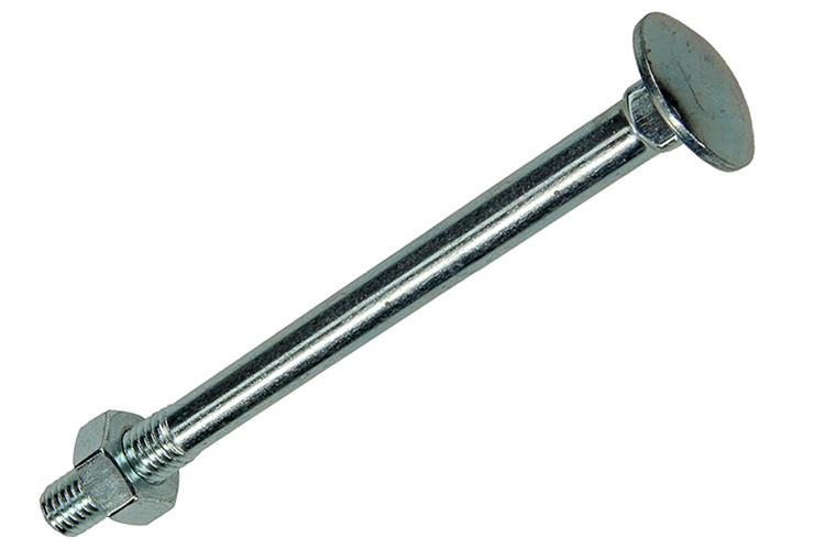 Mack 1020212 – Holzschraube + Mutter verzinkt 10 stm10 x 120 mm | 3 Stück