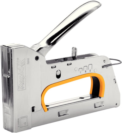 Rapid R33 – Handnagler – ergonomisch – Stahl – mit orangefarbenen Details
