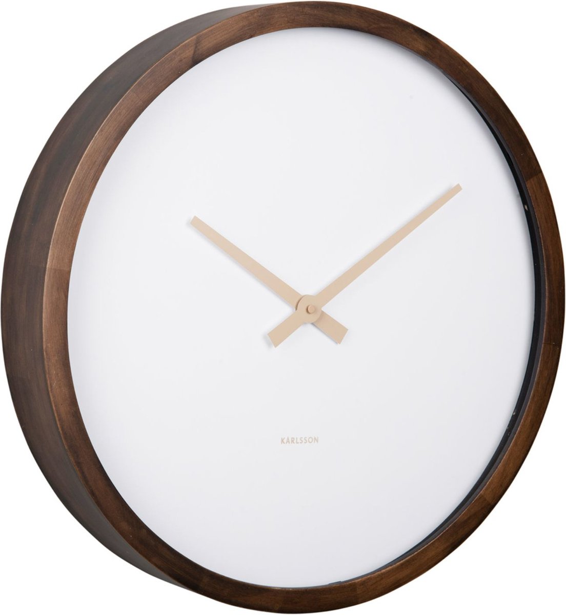 Karlsson Wanduhr Ancho groß – braun – ø50cm – moderne Wanduhr