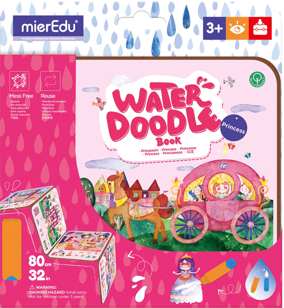 Mieredu - Wasser-Doodle-Buch - Prinzessin - - Wasser-Doodle-Buch - Prinzessin