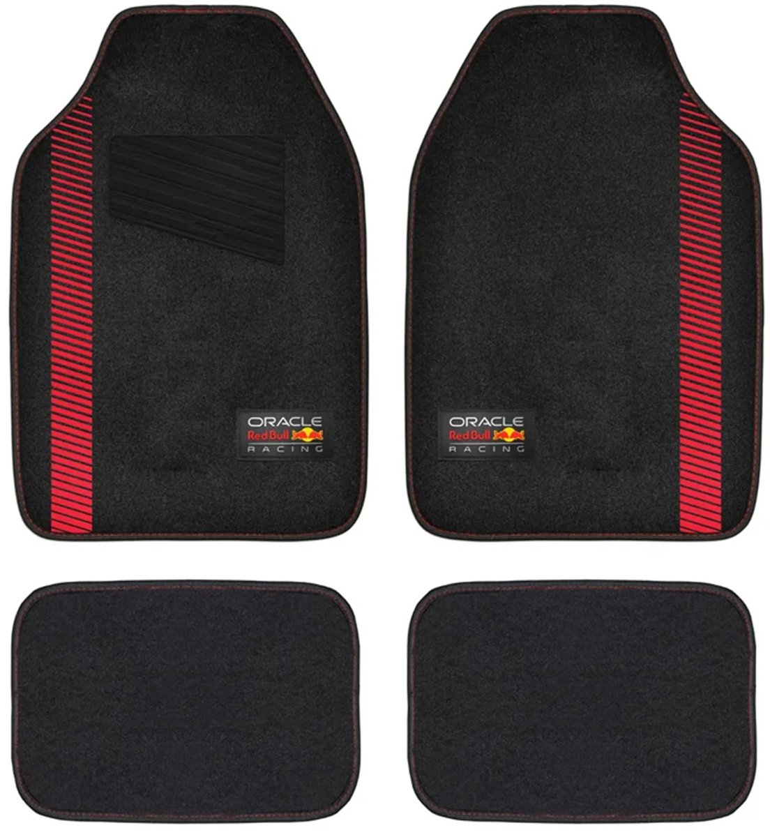 Red Bull Racing Red Bull Oracle Universal-Automatten-Set – 4-teiliges Set – Schwarz Rot