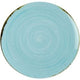 Teller Nova Saturno aus gesprenkeltem blauem Porzellan
