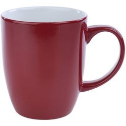 Kaffeebecher Nova Nordika Bern weiß, feuerrotes Porzellan