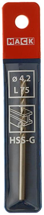 Mack 1018404 – Metallbohrer HSS G DIN 338 ø 4,2 x 75 mm | 5 Stück