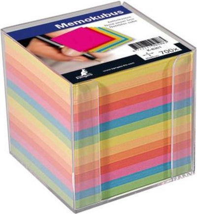 Känguru-Memowürfel – 9,5 x 9,5 cm – gefüllt – 700 Blatt farbiges Papier – k-6301